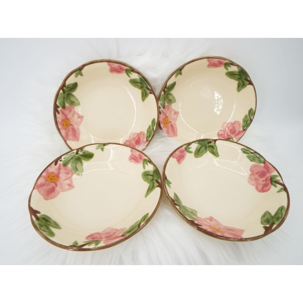 Franciscan Desert Rose Johnson Bros England Fruit Dessert Bowls Set of 4